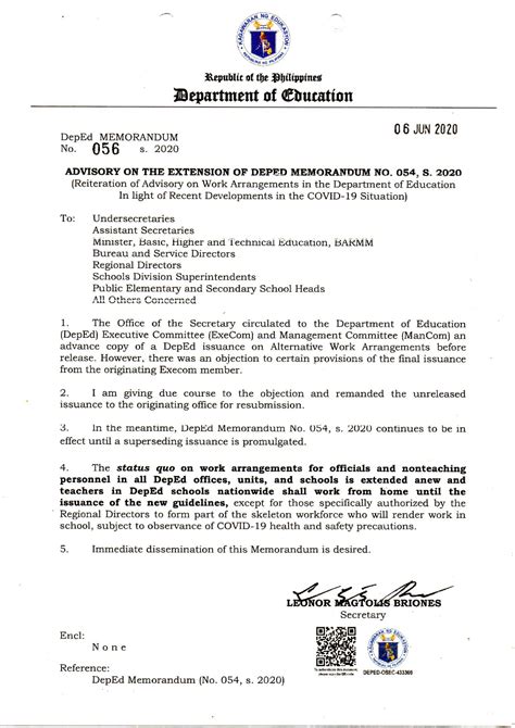 depedzn advisory